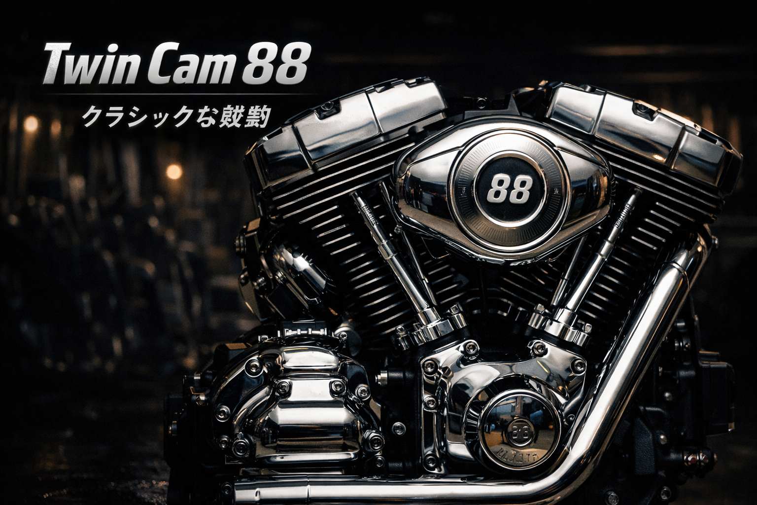 ハーレーTwin Cam88エンジン(クラシックな鼓動が特徴のVツイン)